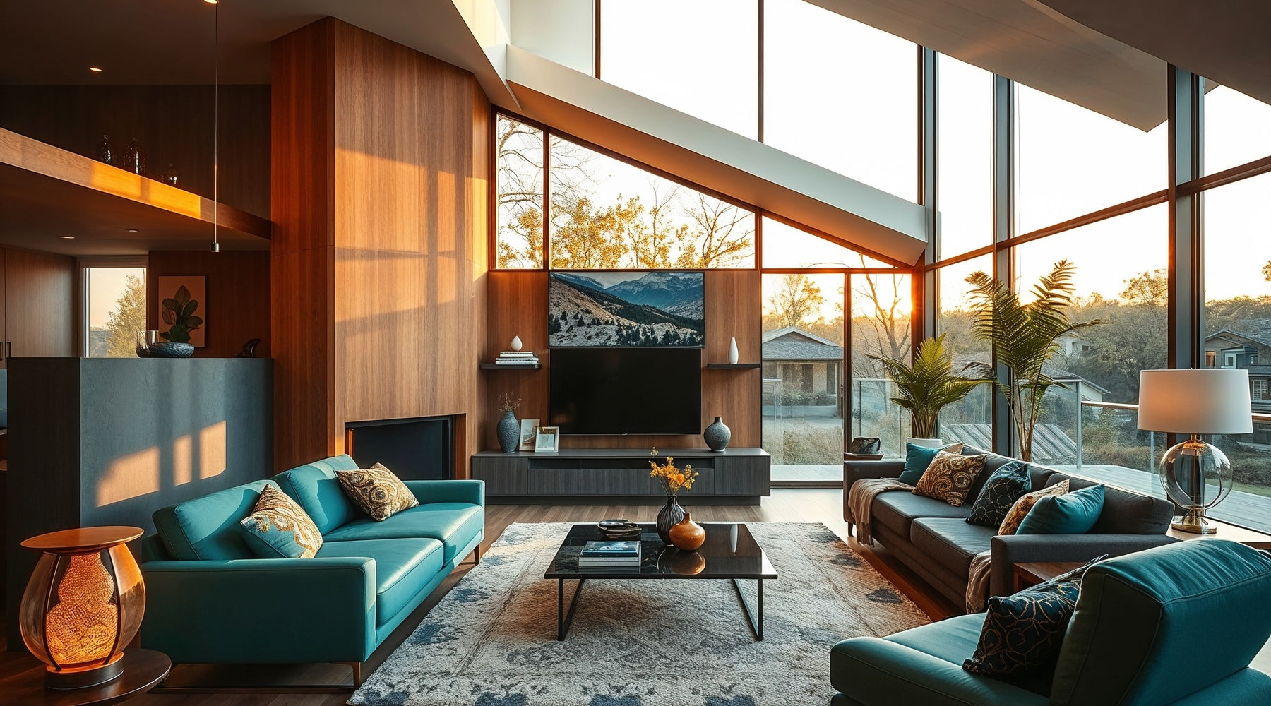 A living room with one couch to the left of frame and another couch to the right. There is a coffee table in between.