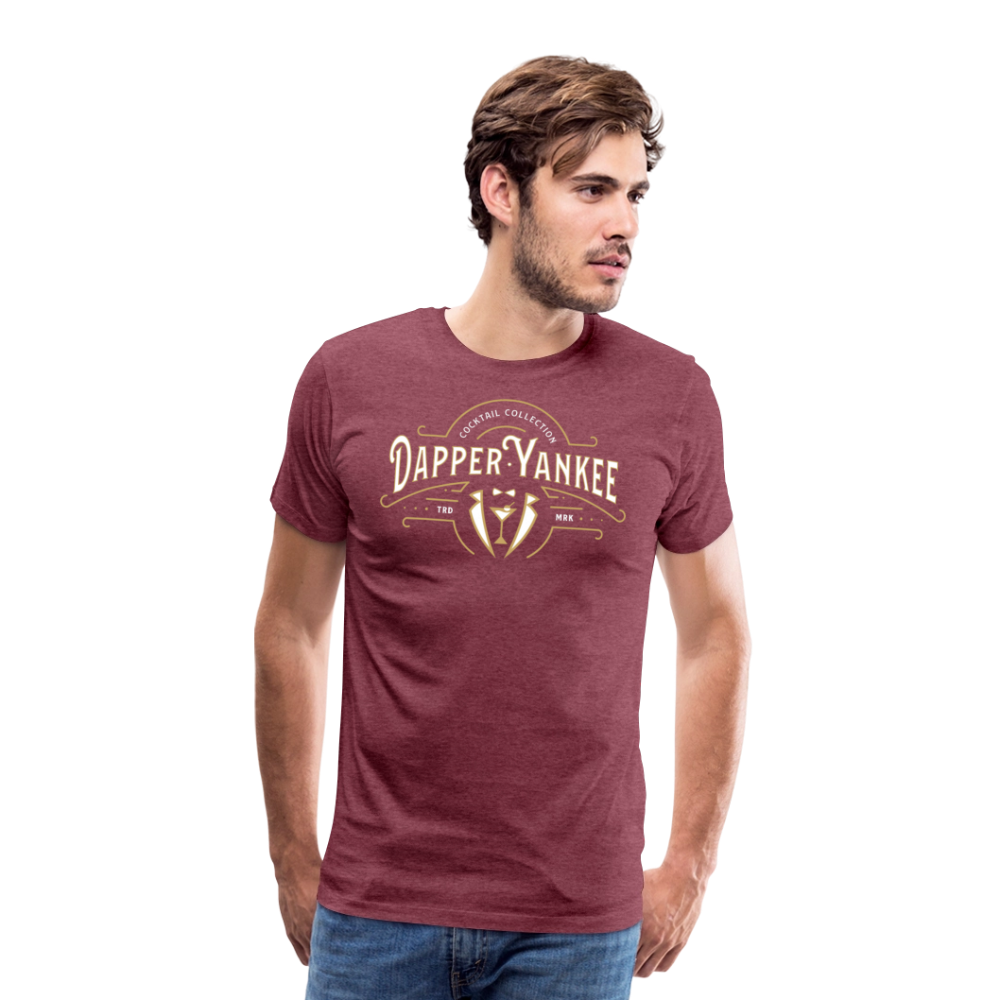 Dapper Yankee Cocktail Collection Men's Premium T-Shirt - heather burgundy