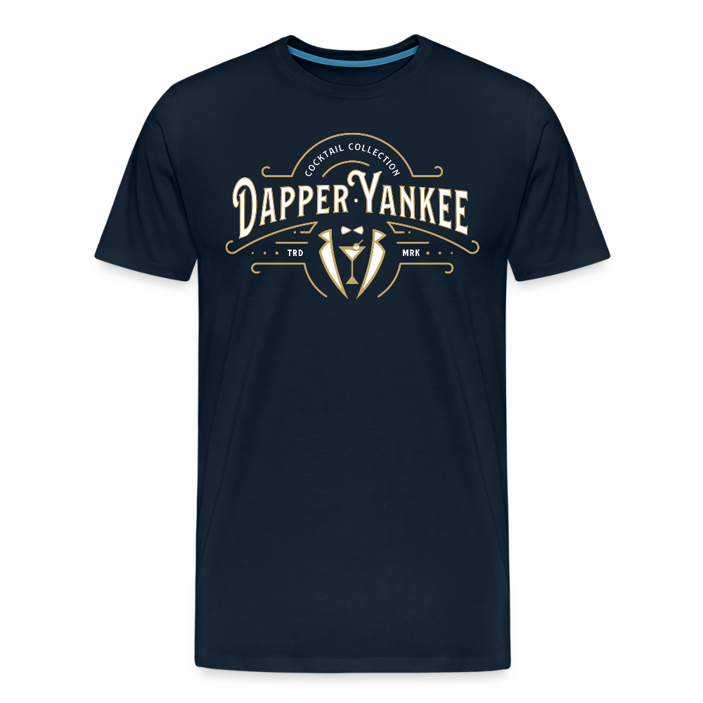Dapper Yankee Cocktail Collection Men's Premium T-Shirt - deep navy
