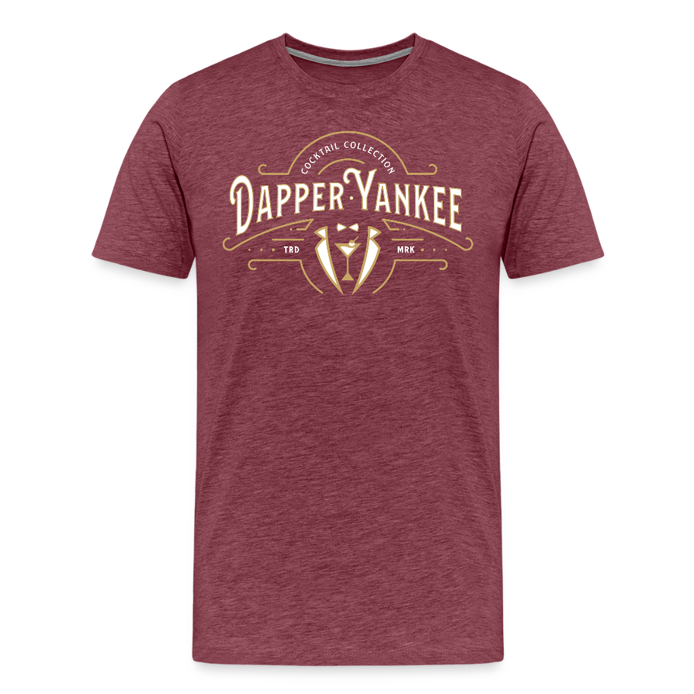 Dapper Yankee Cocktail Collection Men's Premium T-Shirt - heather burgundy