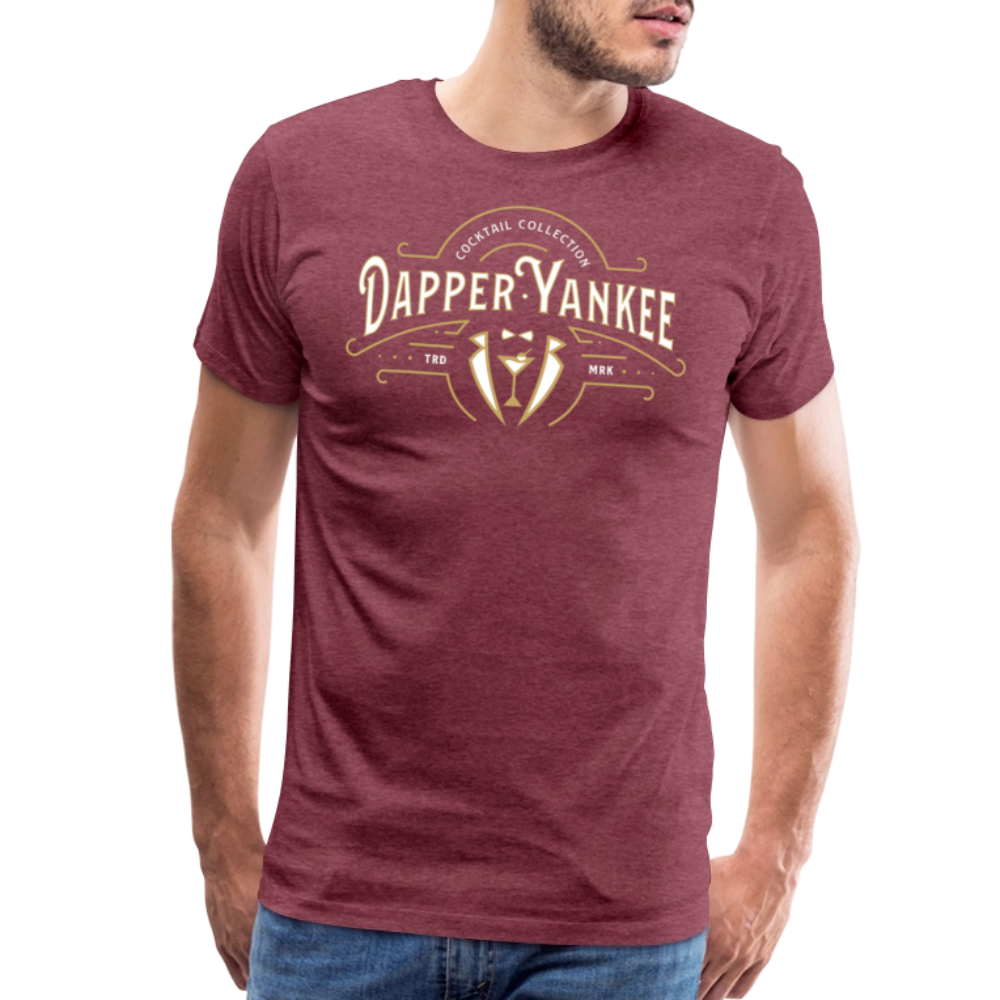 Dapper Yankee Cocktail Collection Men's Premium T-Shirt - heather burgundy