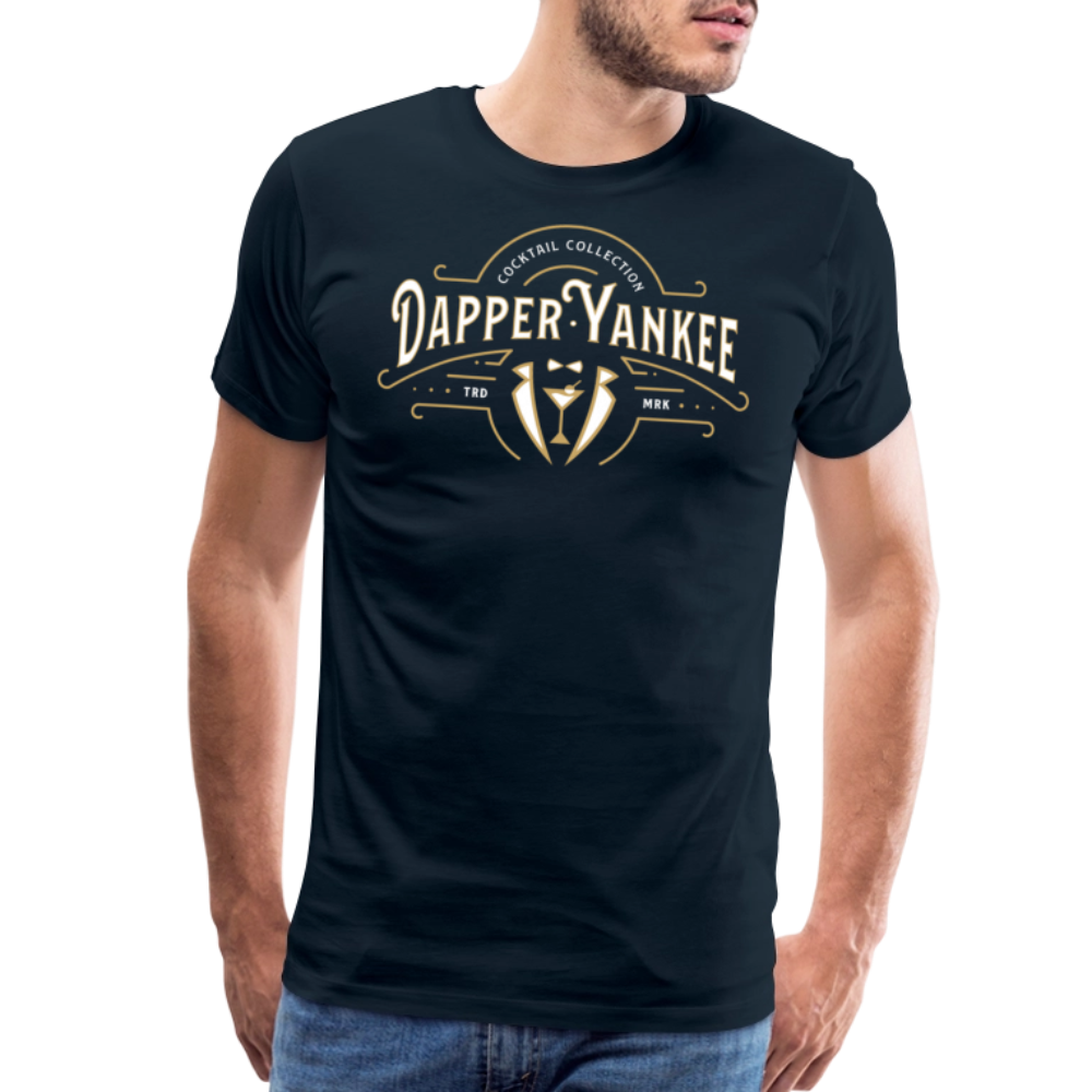 Dapper Yankee Cocktail Collection Men's Premium T-Shirt - deep navy