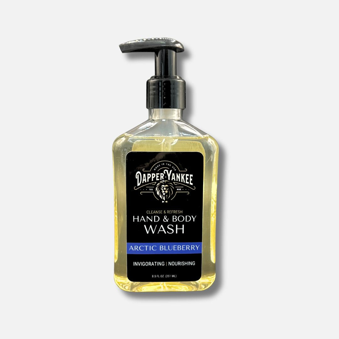arctic blueberry hand & body wash dapper yankee
