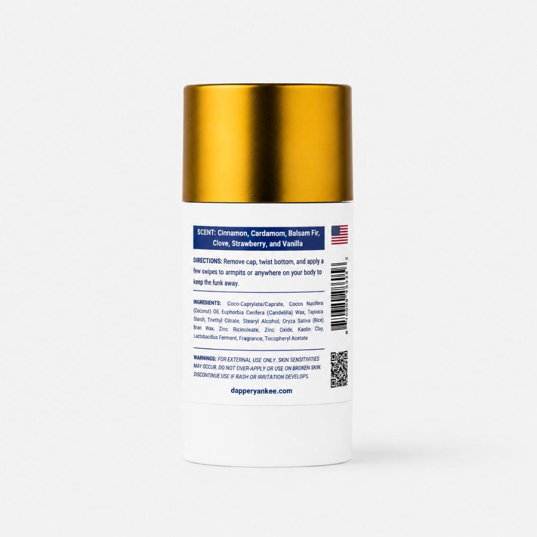 Traveler natural deodorant Dapper Yankee
