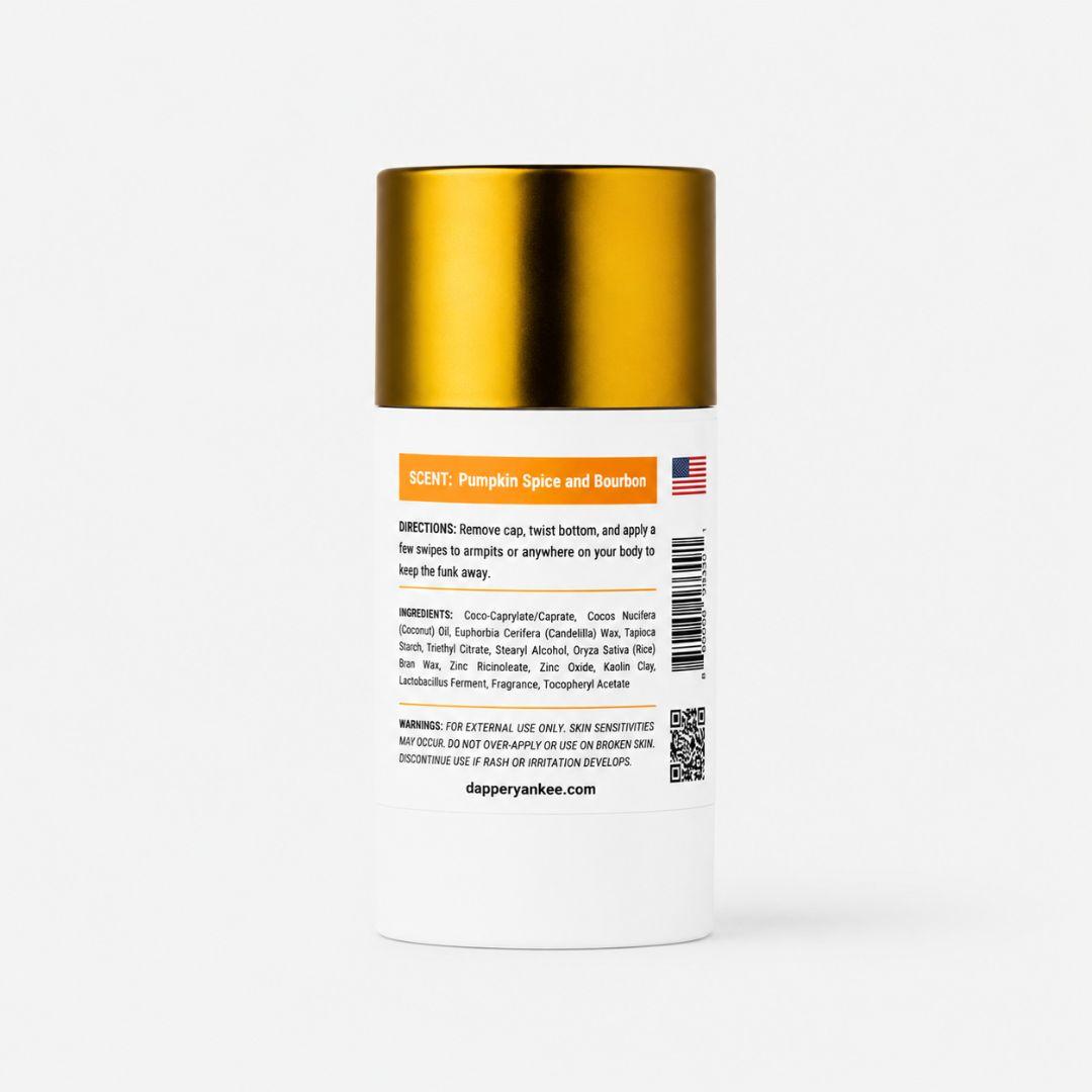 Wicked Pumpkin natural deodorant Dapper Yankee
