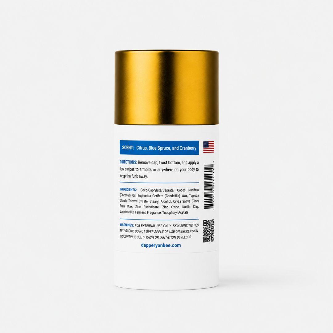Winterland natural deodorant Dapper Yankee