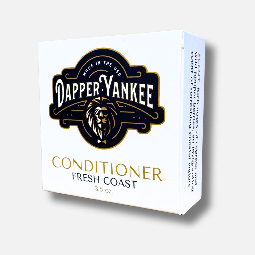 Dapper Yankee Fresh Coast conditioner packaging on a white background