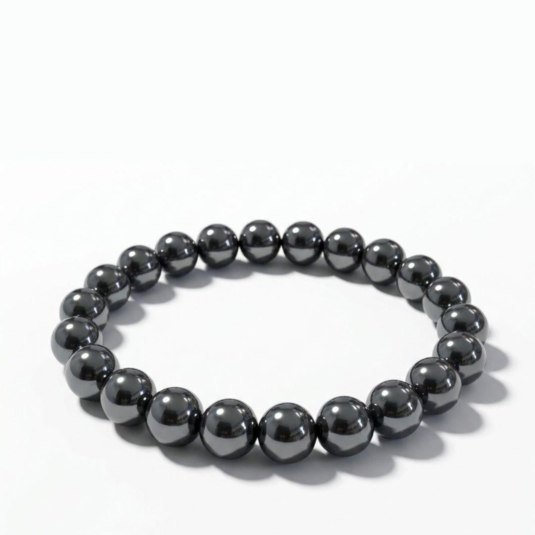 Handcrafted Natural Hematite Bracelet