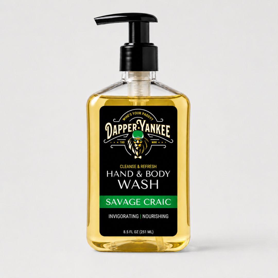 savage craic hand body wash - dapper yankee