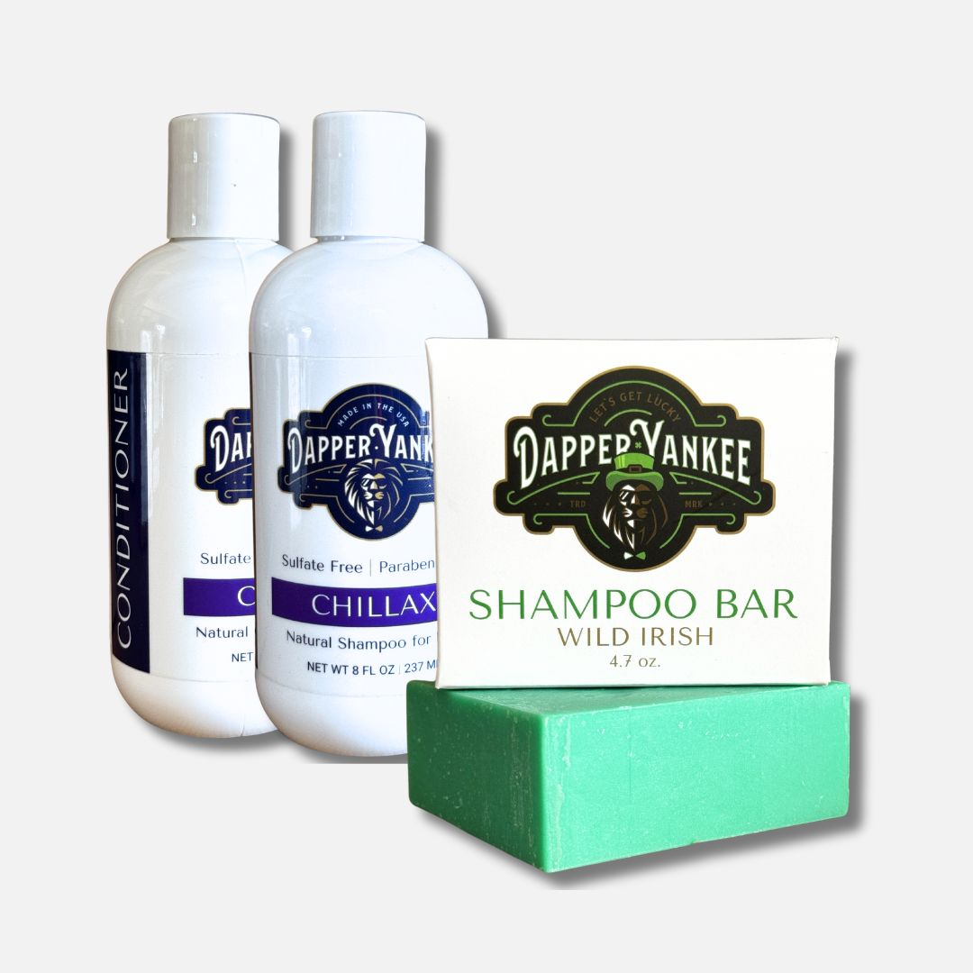 dapper yankee shampoo collection cedar mint shampoo bar