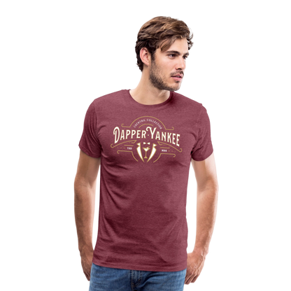 Dapper Yankee Cocktail Collection Men's Premium T-Shirt - heather burgundy