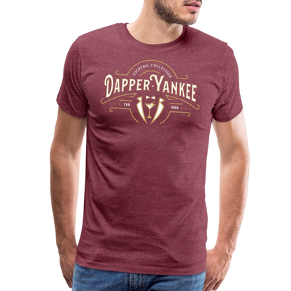 Dapper Yankee Cocktail Collection Men's Premium T-Shirt - heather burgundy