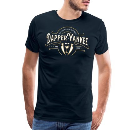 Dapper Yankee Cocktail Collection Men's Premium T-Shirt - deep navy