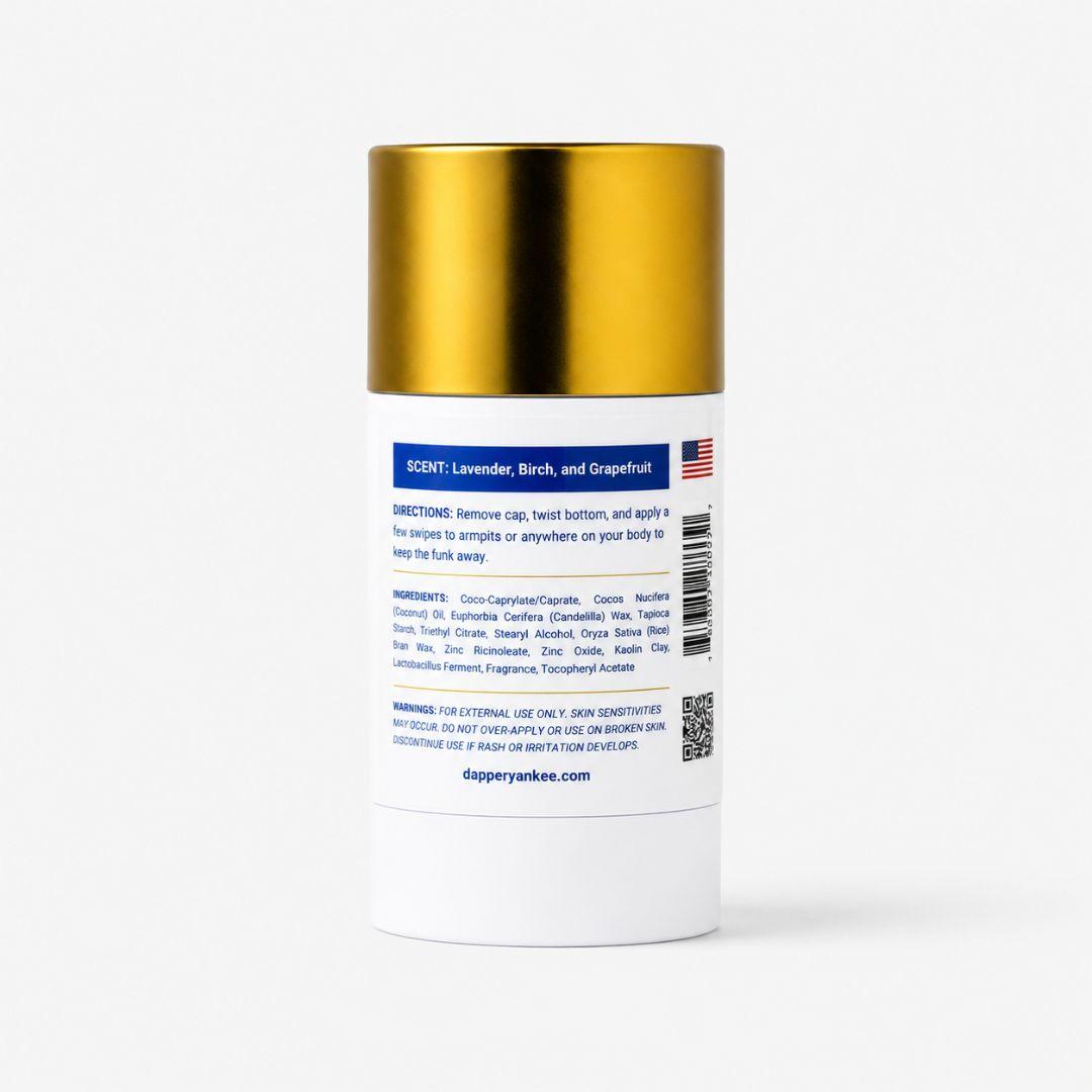 Chillax natural deodorant Dapper Yankee