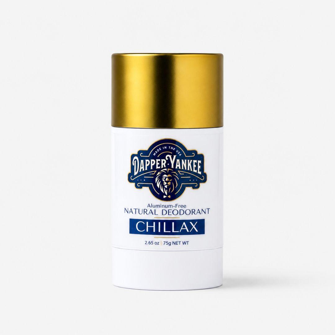 Chillax natural deodorant Dapper Yankee