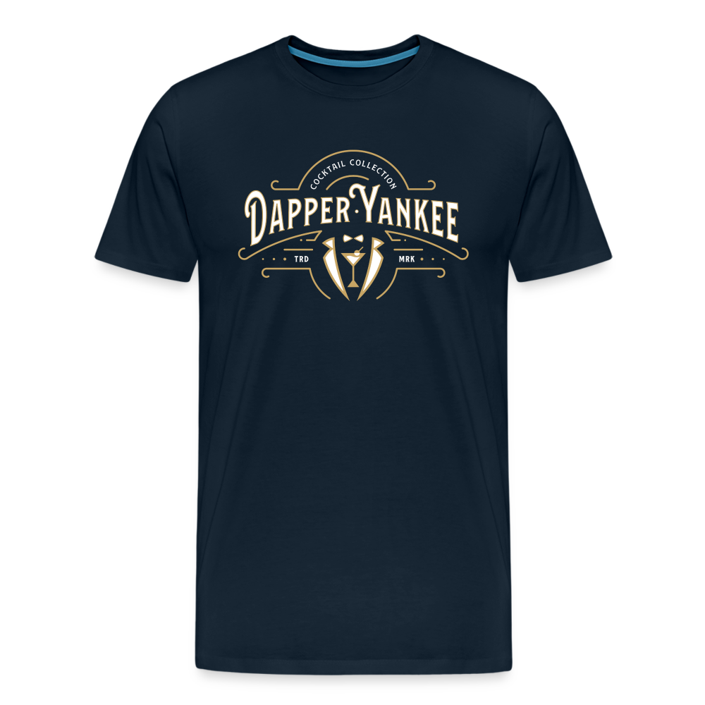 Dapper Yankee Cocktail Collection Men's Premium T-Shirt - deep navy