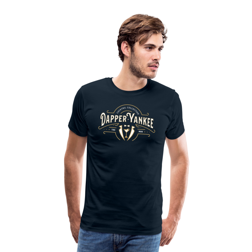 Dapper Yankee Cocktail Collection Men's Premium T-Shirt - deep navy