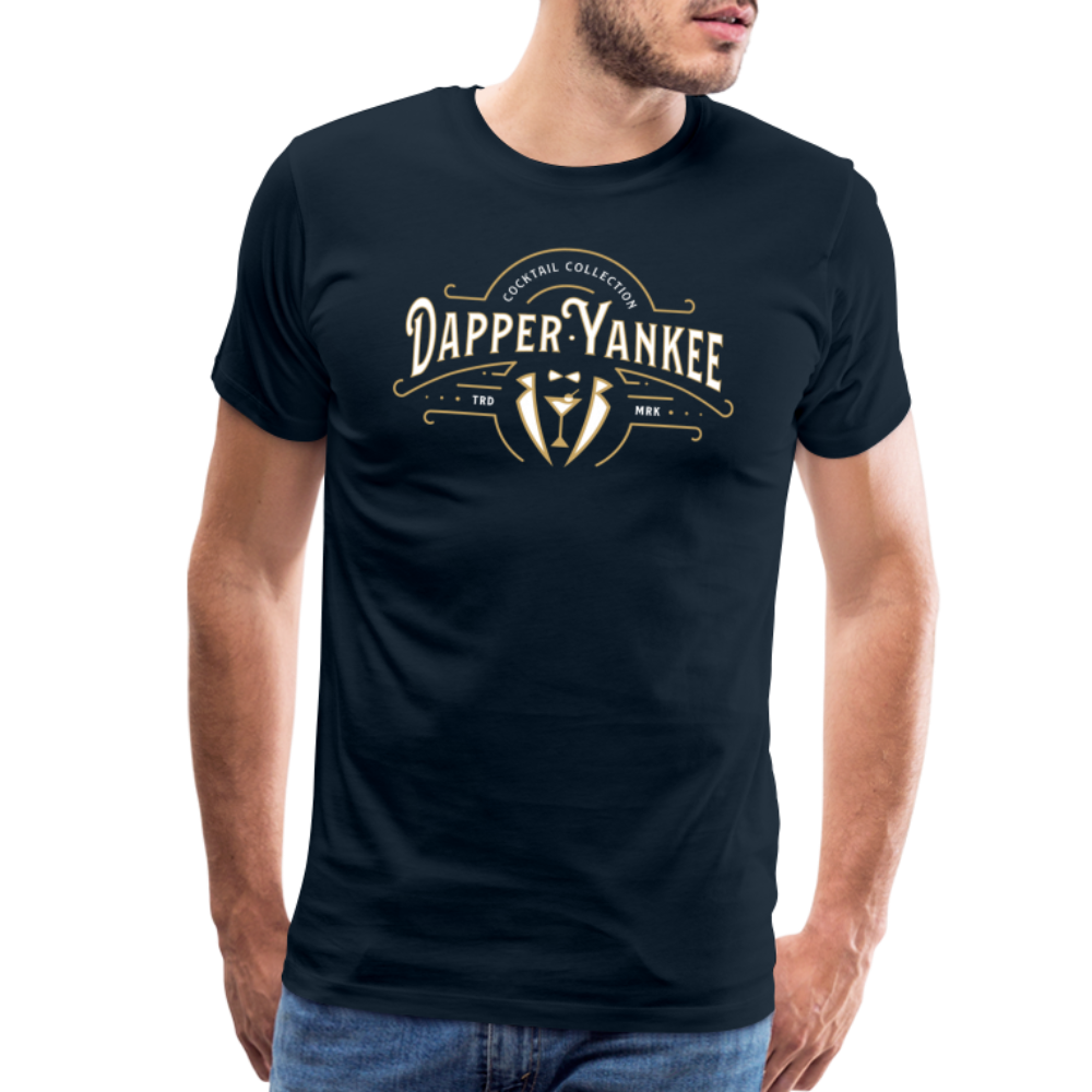 Dapper Yankee Cocktail Collection Men's Premium T-Shirt - deep navy