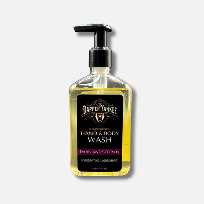 dark and stormy hand & body wash dapper yankee