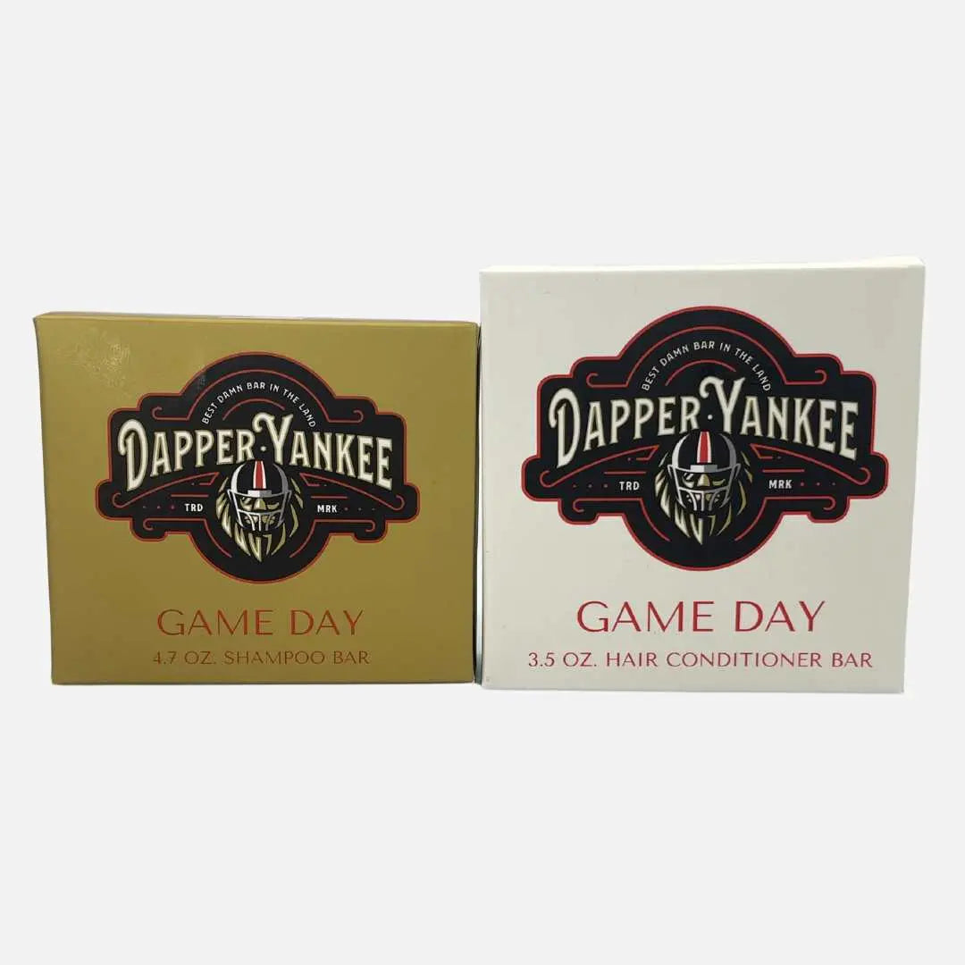 game day shampoo and conditioner bar kit dapper yankee