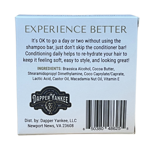 Hair Conditioner Bar - Unscented Dapper Yankee