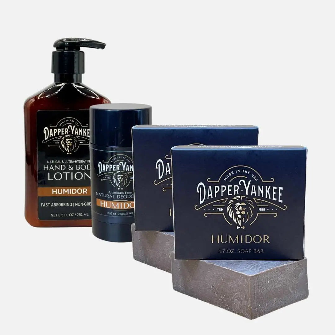 Humidor Soap, Deodorant, and Lotion Set - Dapper Yankee