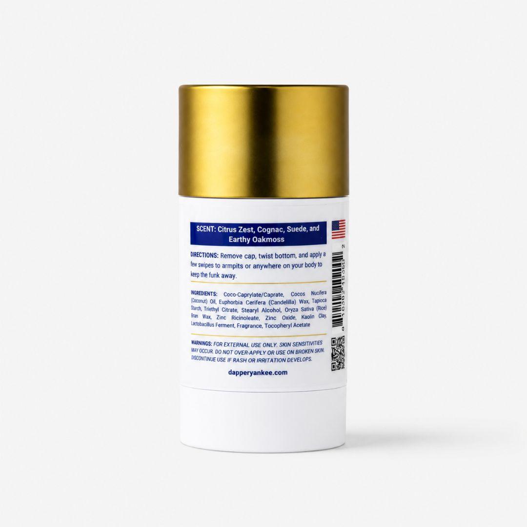 Moxie Nights natural deodorant Dapper Yankee