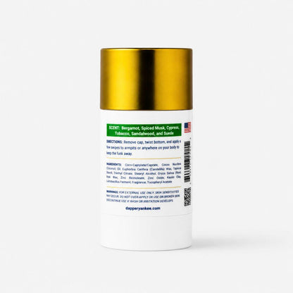 New Castle natural deodorant Dapper Yankee