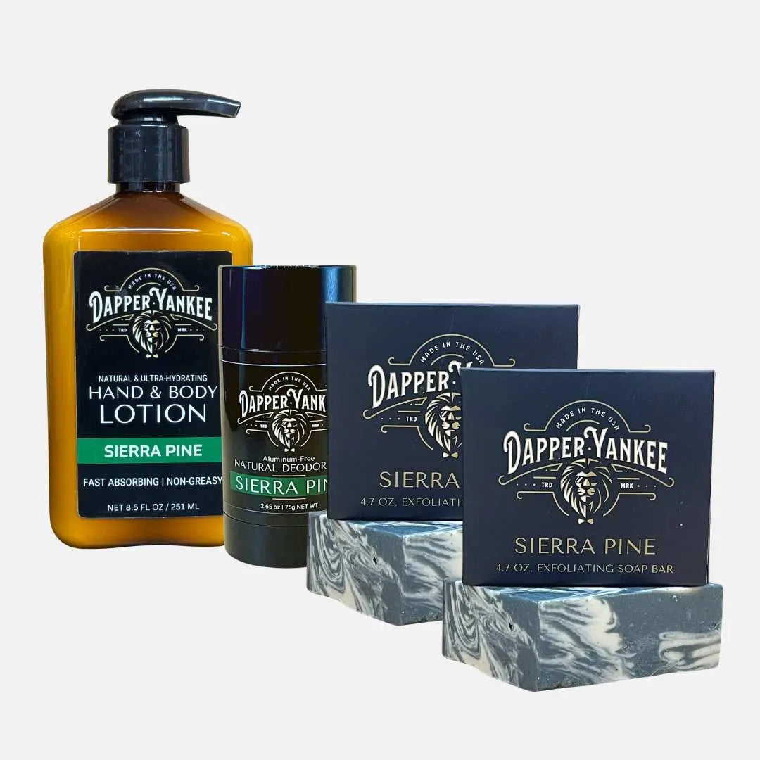 Sierra Pine Soap, Deodorant, and Lotion Set - Dapper Yankee