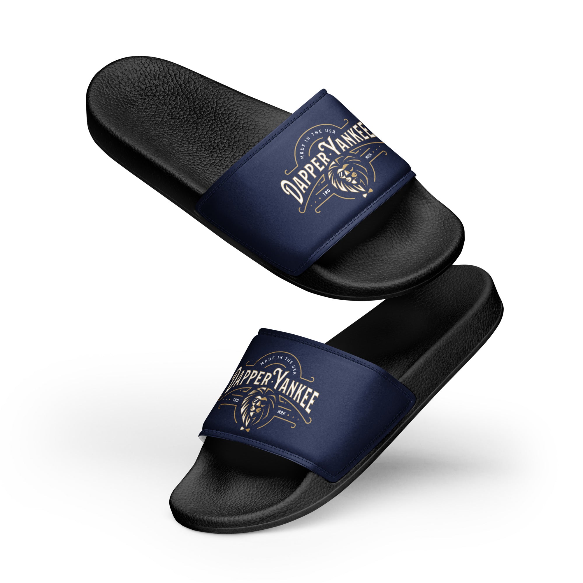 Dapper Yankee Men’s slides (blue)