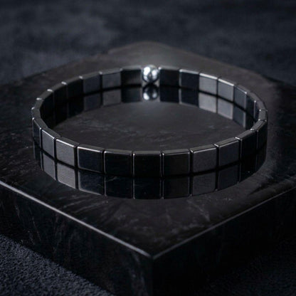 Handcrafted Natural Hematite Bracelet