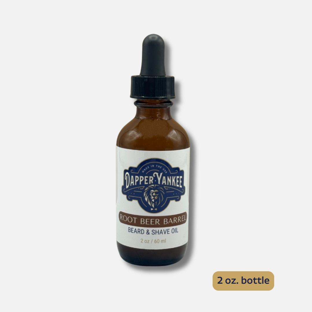 root beer barrel beard oil dapper yankee