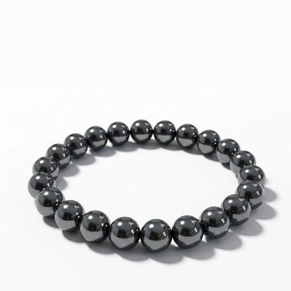 Handcrafted Natural Hematite Bracelet