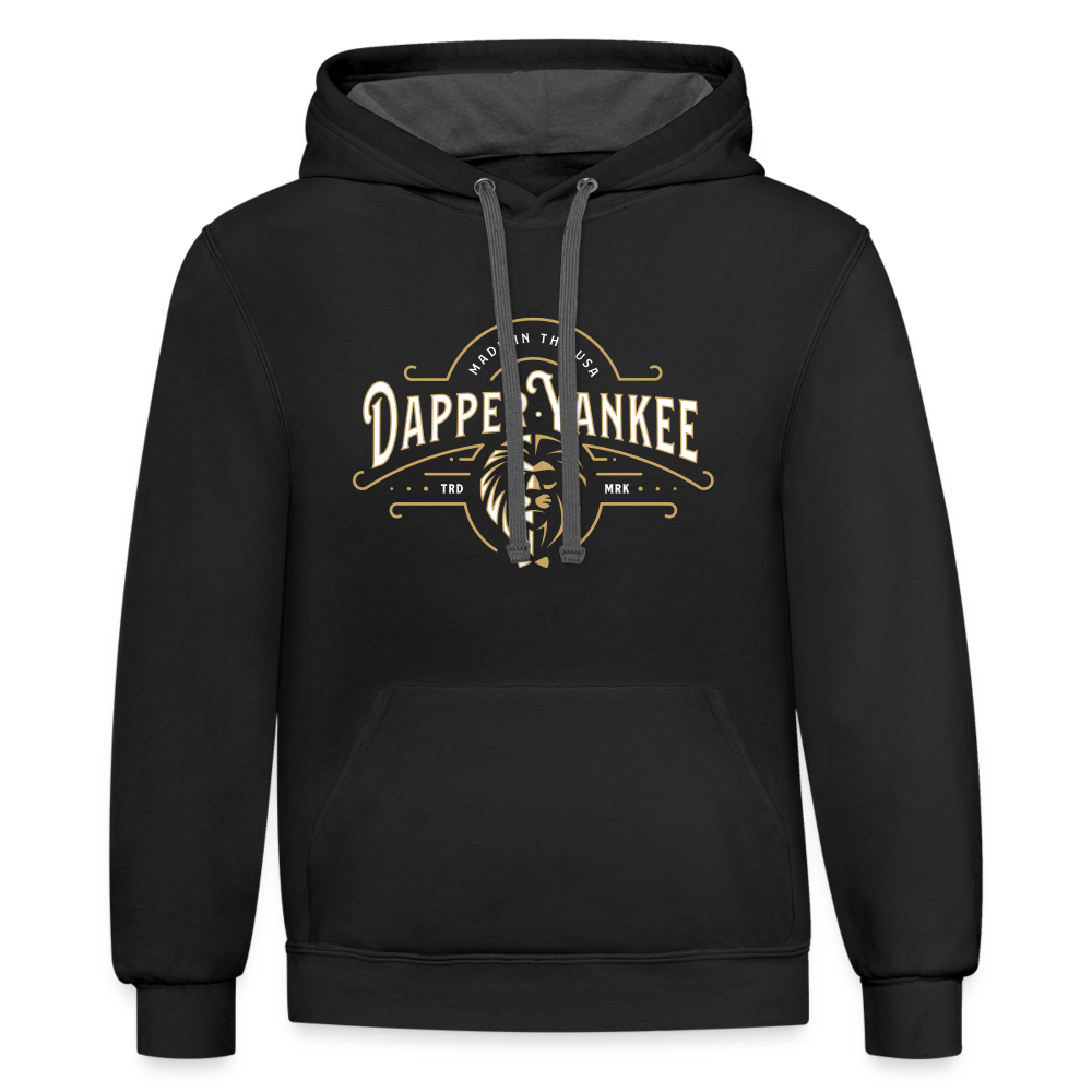 DY Logo Contrast Hoodie - black/asphalt