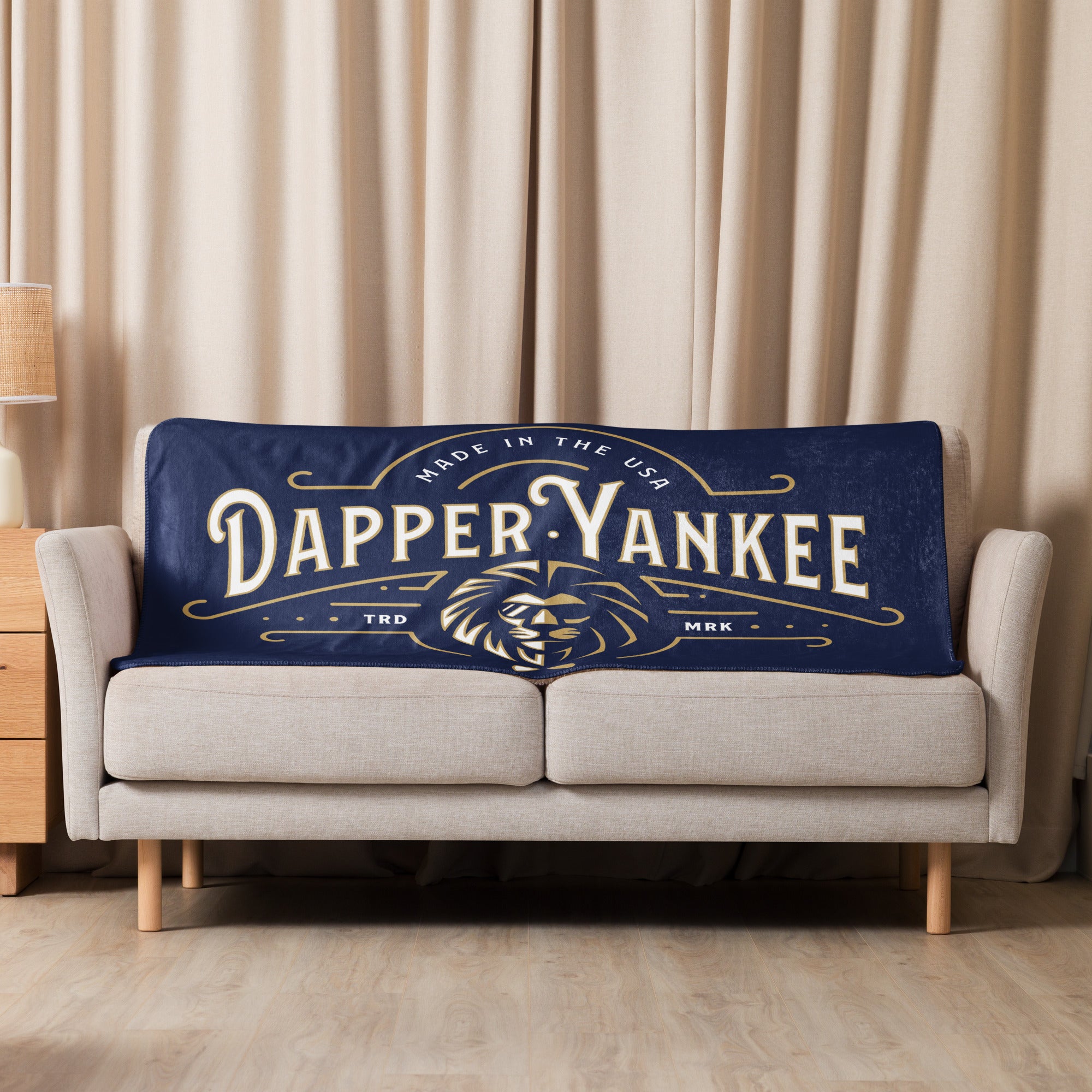 Dapper Yankee Sherpa Blanket