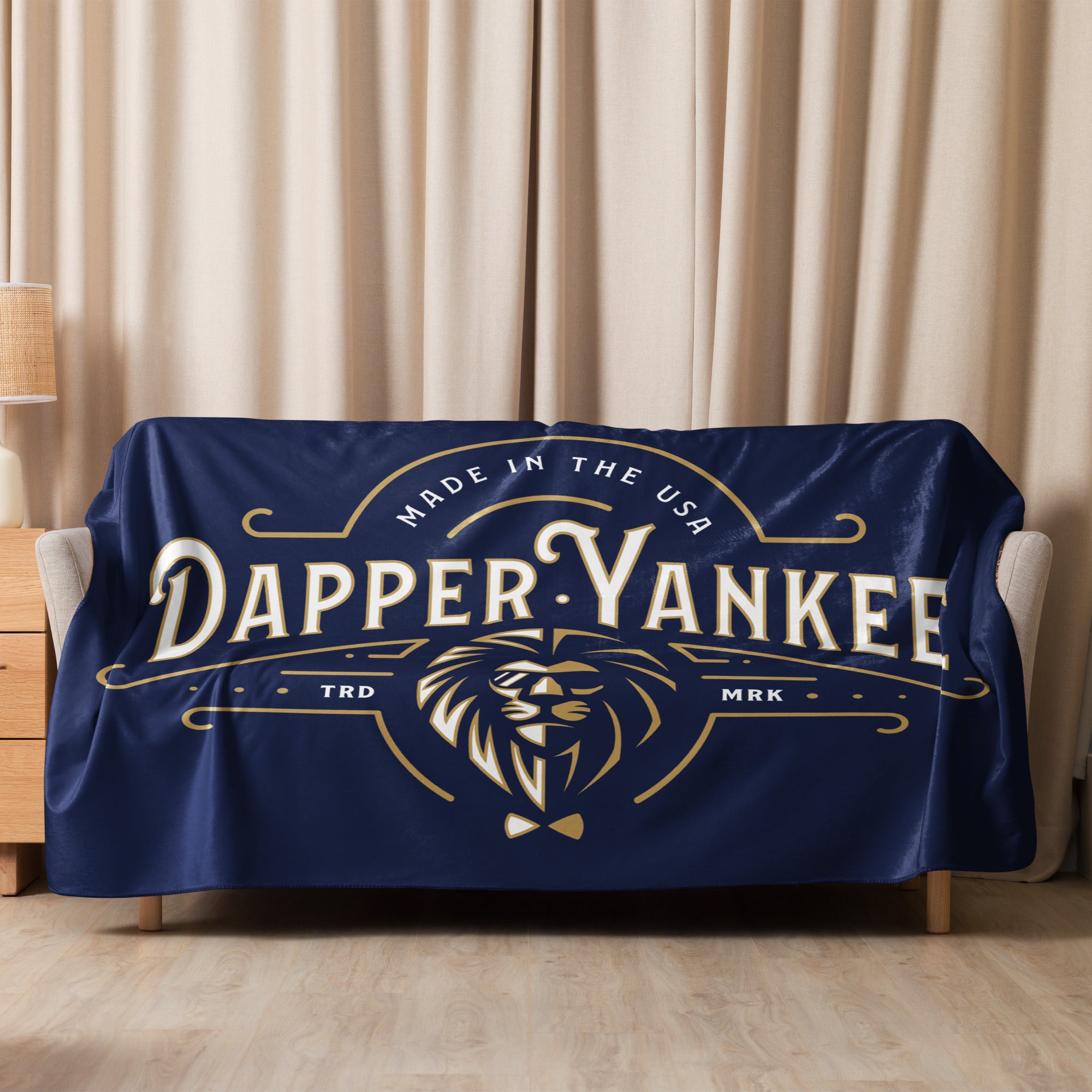 Dapper Yankee Sherpa Blanket