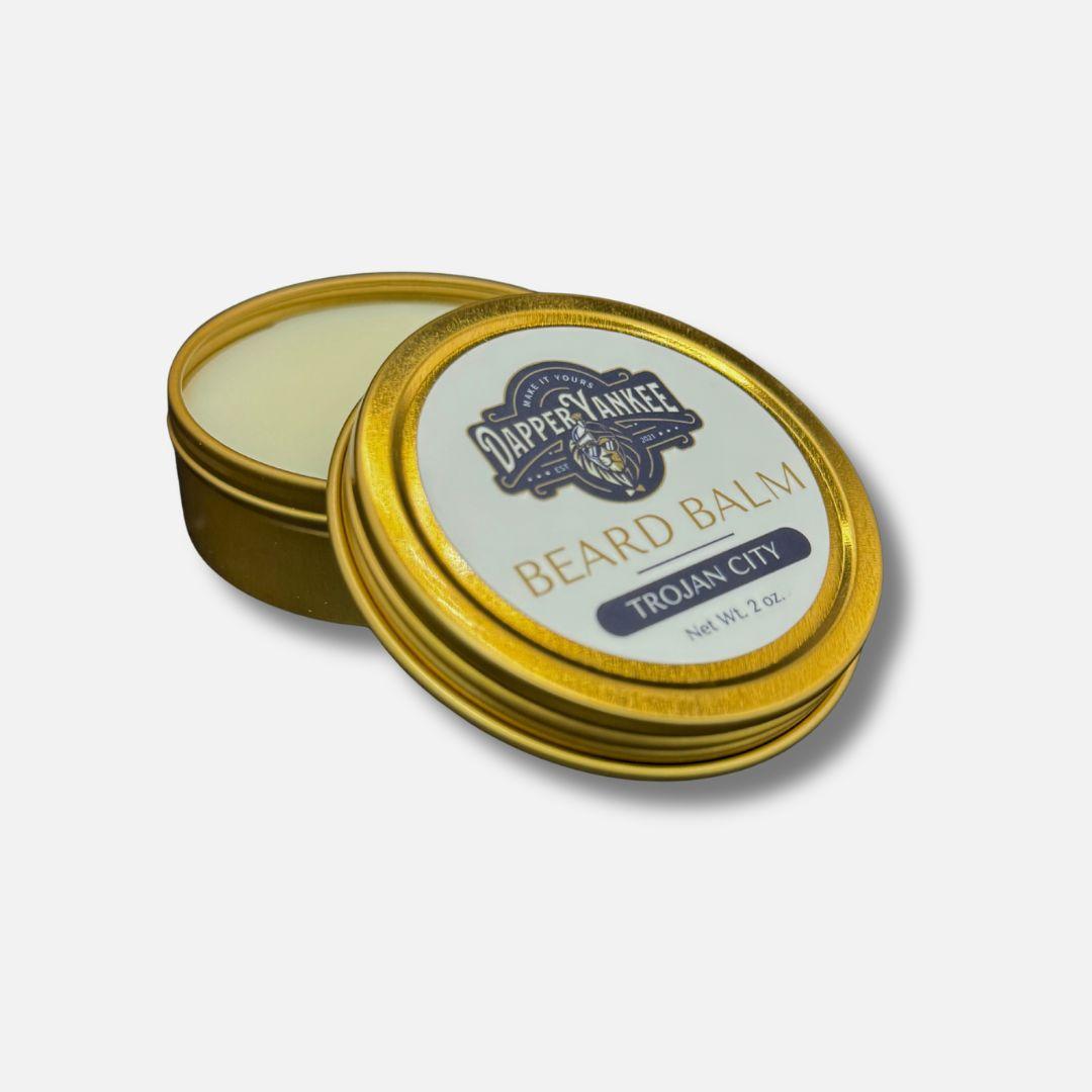 trojan city beard balm dapper yankee