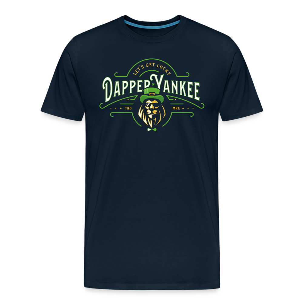 Dapper Yankee Wild Irish Men's Premium T-Shirt - deep navy